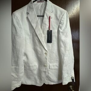 Tommy Hilfiger Modern-Fit Linen Suit Separate Jacket Men's 38 Regular